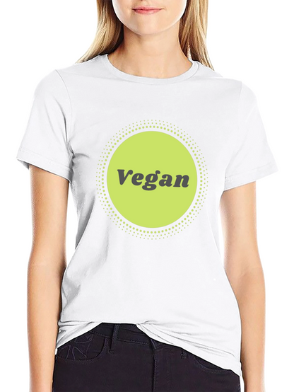Vegan Graphic Tee - Black Cotton Blend