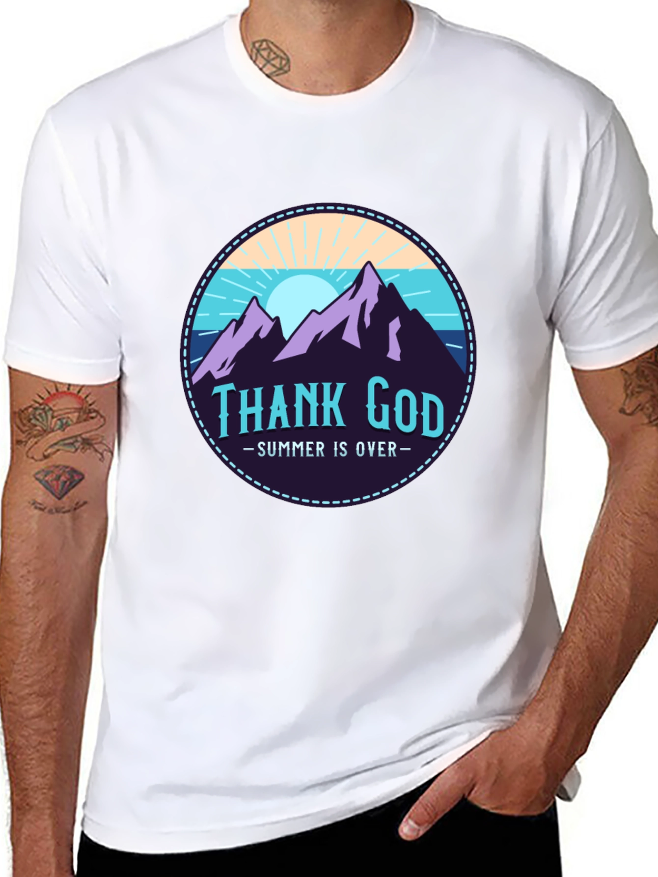 Thank God Summer is Over Graphic T-Shirt