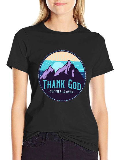Thank God Summer is Over Graphic T-Shirt