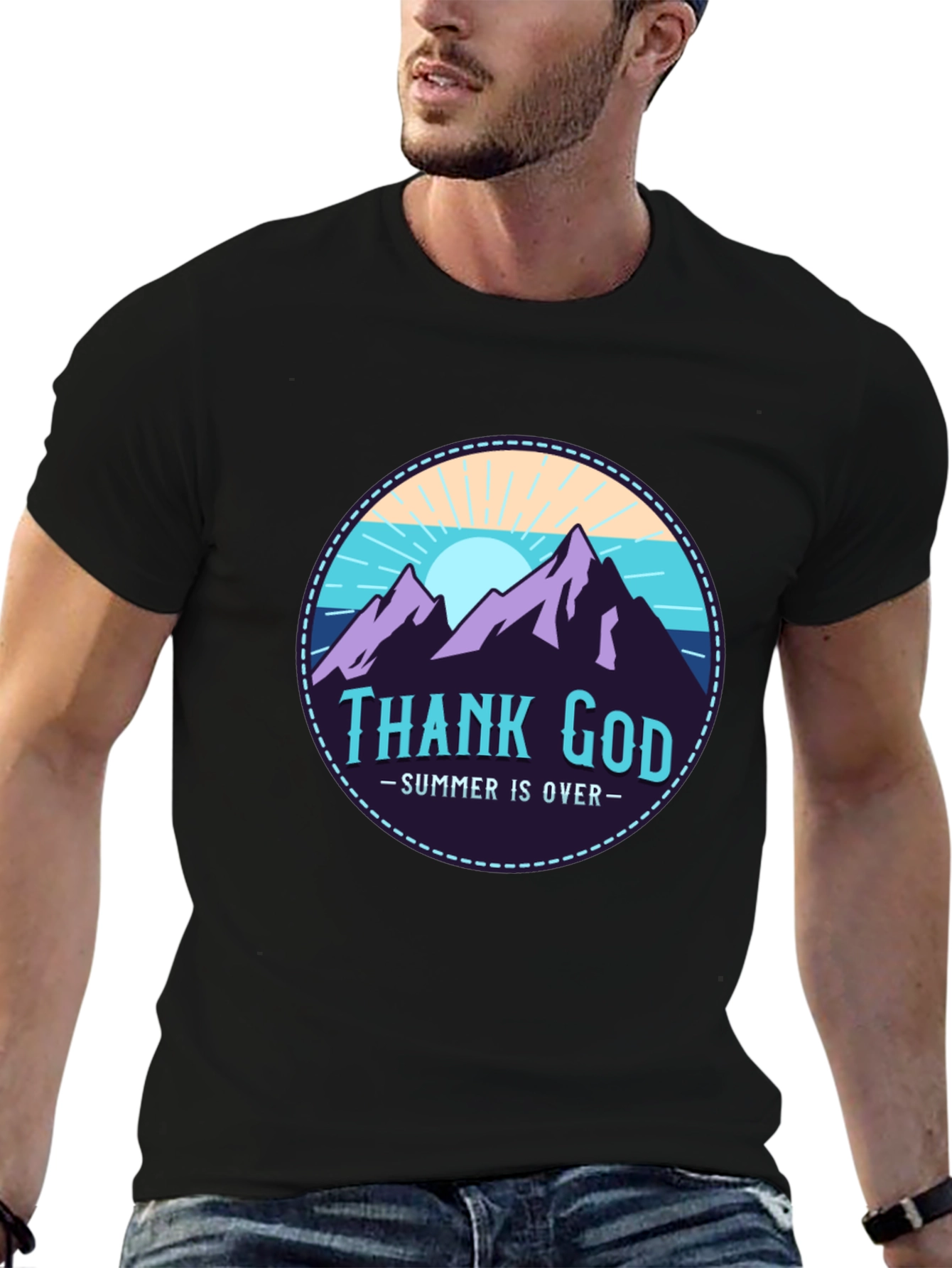 Thank God Summer is Over Graphic T-Shirt