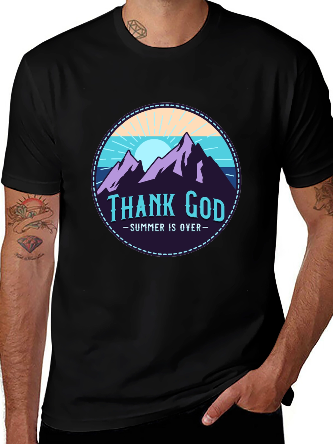 Thank God Summer is Over Graphic T-Shirt