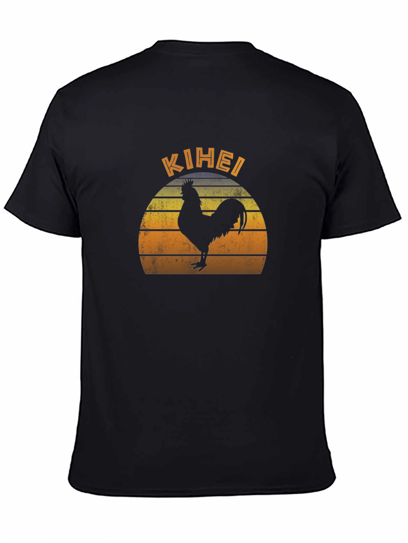 Kihei Rooster Sunset Graphic T-Shirt