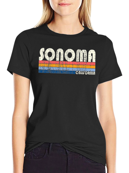 Sonoma California Retro Style T-Shirt