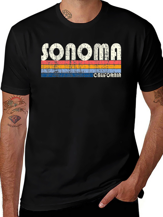 Sonoma California Retro Style T-Shirt