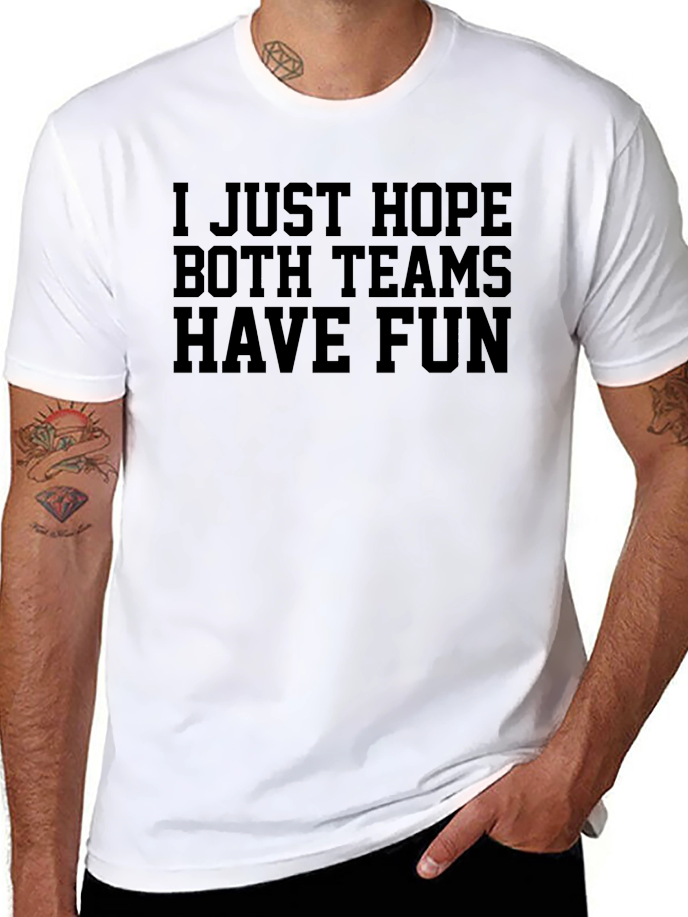 Funny Hope Both Teams Have Fun Graphic Tee