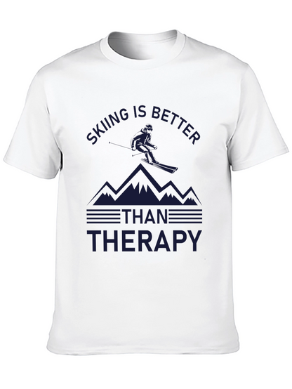 Skiing is Better Than Therapy T-Shirt