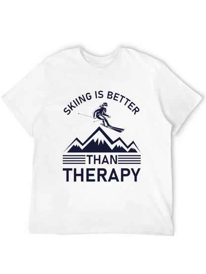 Skiing is Better Than Therapy T-Shirt
