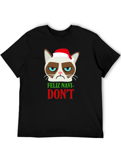 Grumpy Cat Feliz Navi-DONT Christmas T-Shirt
