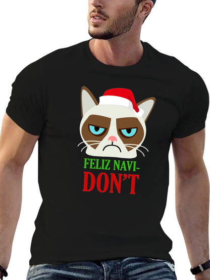 Grumpy Cat Feliz Navi-DONT Christmas T-Shirt