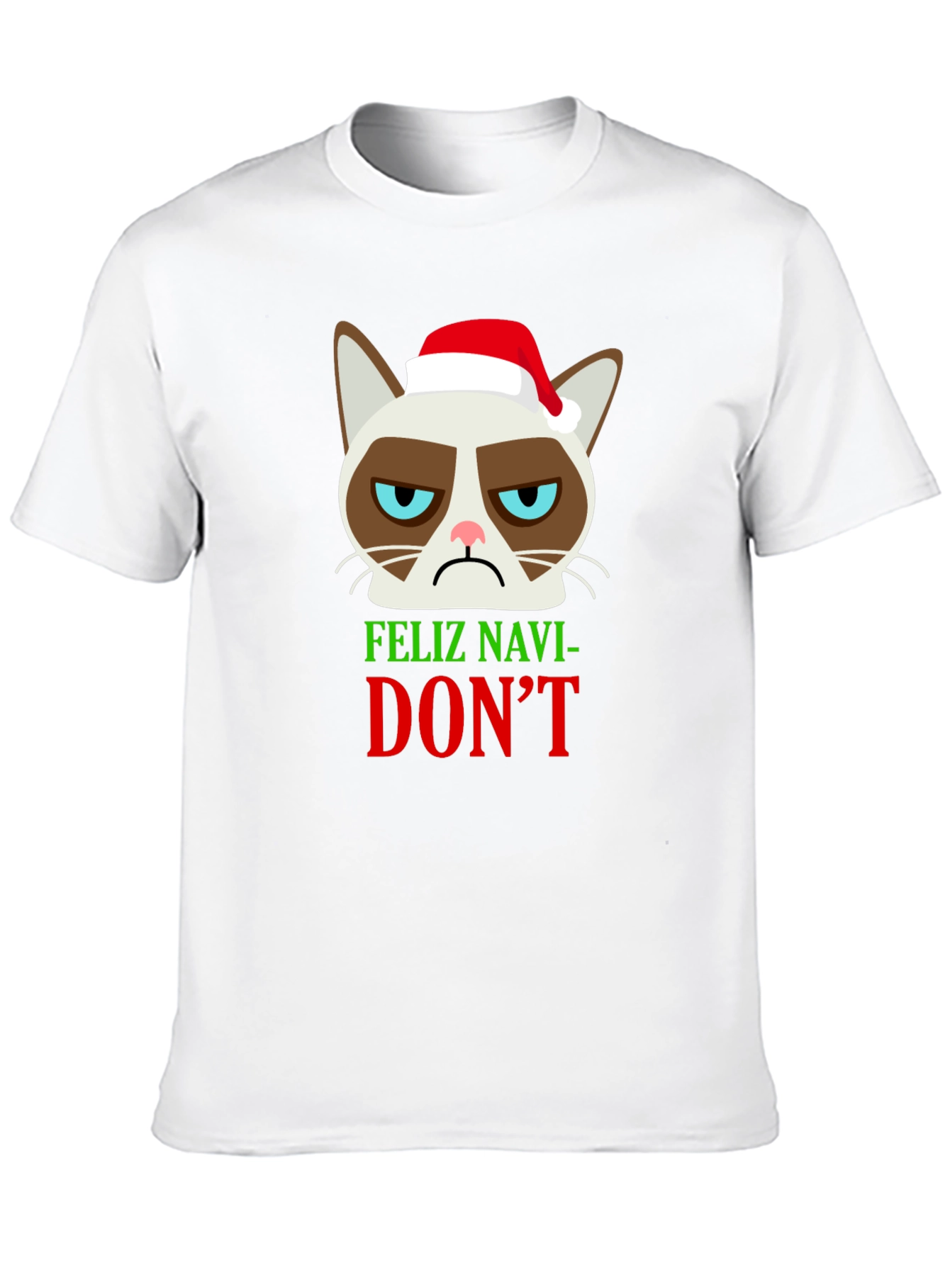 Grumpy Cat Feliz Navi-DONT Christmas T-Shirt