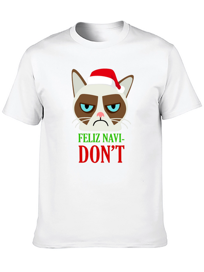 Grumpy Cat Feliz Navi-DONT Christmas T-Shirt