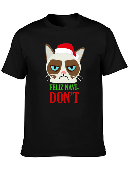 Grumpy Cat Feliz Navi-DONT Christmas T-Shirt