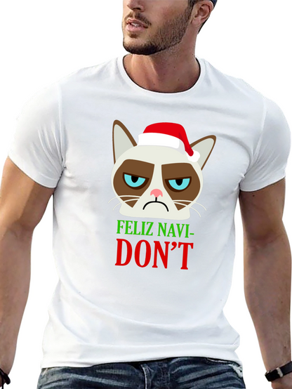 Grumpy Cat Feliz Navi-DONT Christmas T-Shirt
