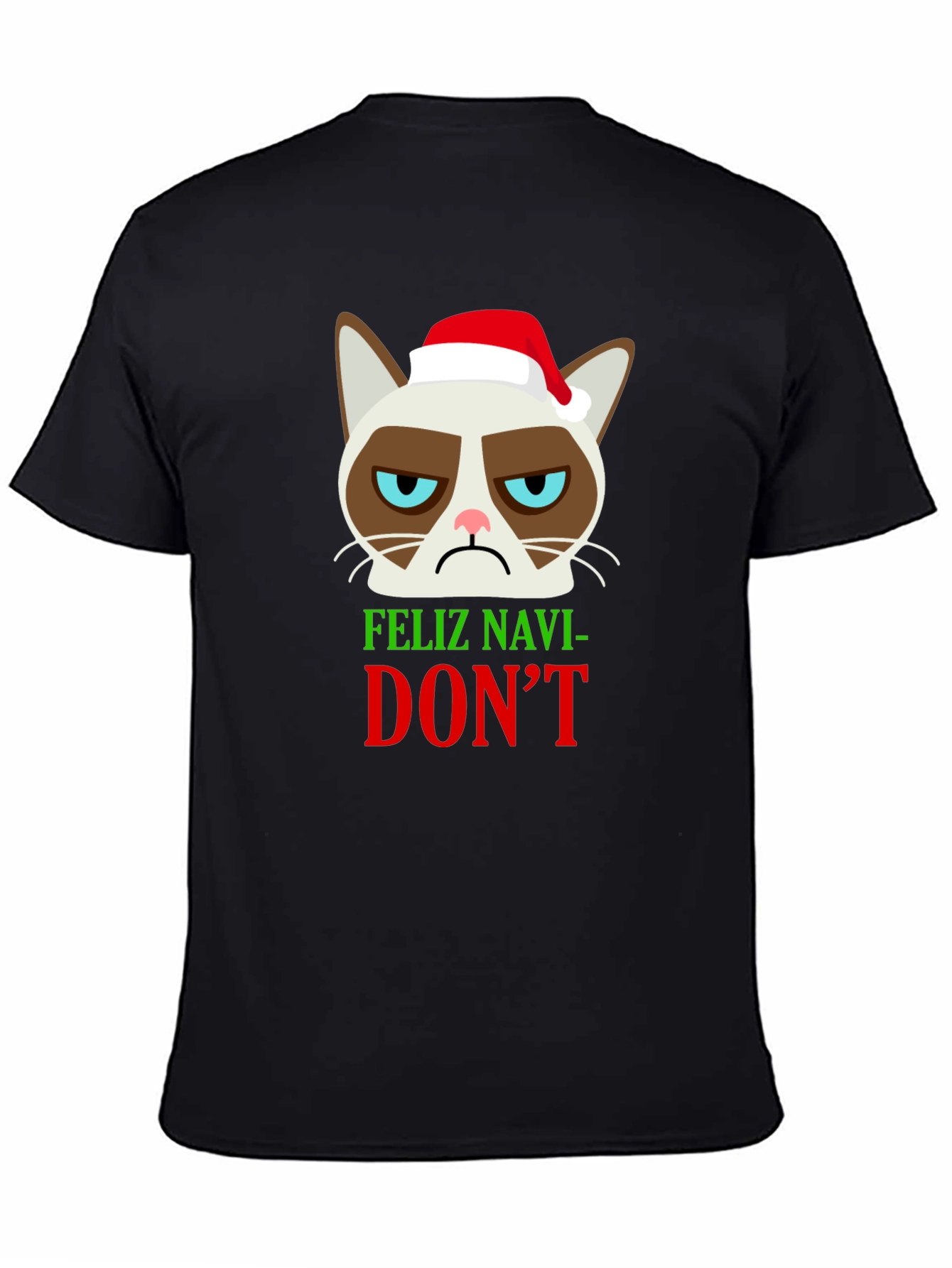 Grumpy Cat Feliz Navi-DONT Christmas T-Shirt