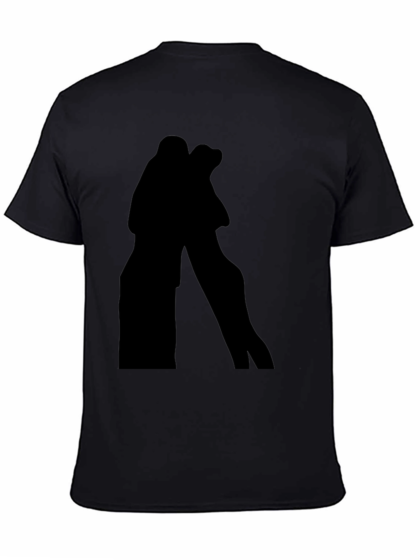 Silhouette Embrace Tee - Black Graphic T-Shirt