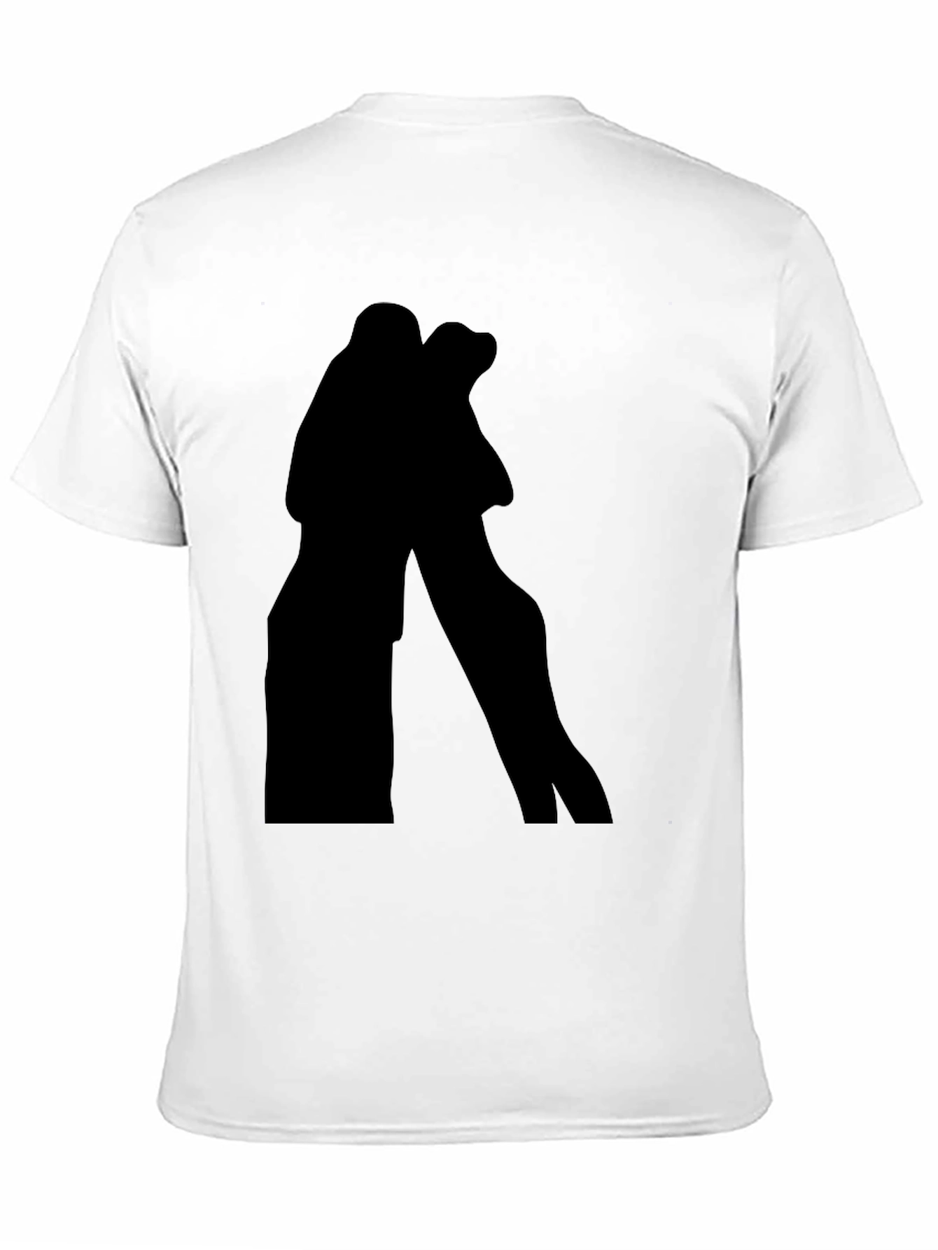 Silhouette Embrace Tee - Black Graphic T-Shirt