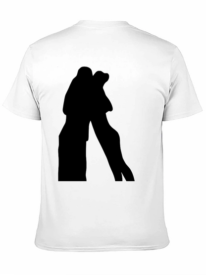 Silhouette Embrace Tee - Black Graphic T-Shirt