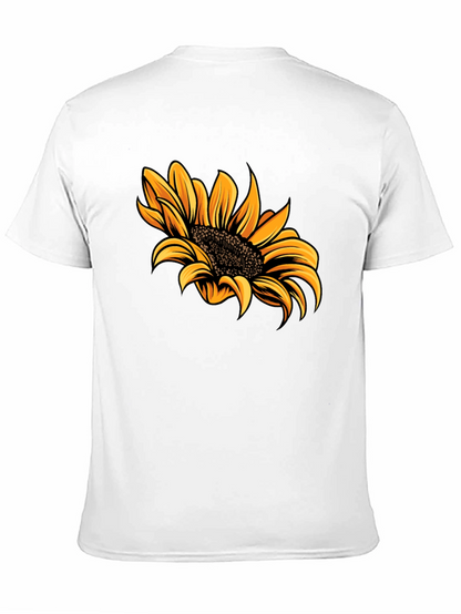 Sunflower Graphic Tee - Trendy Black T-Shirt