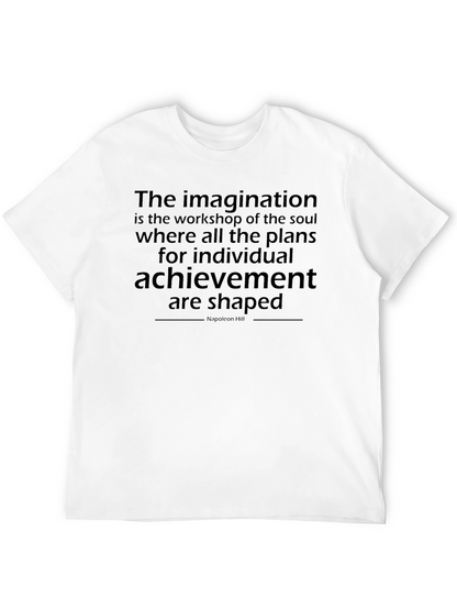 Inspirational Quote T-Shirt - Imagination & Achievement