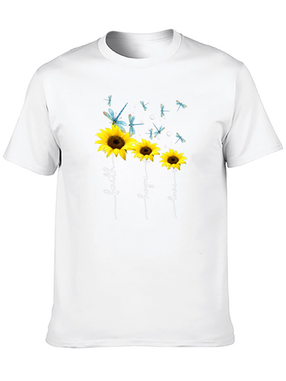 Faith Hope Love Sunflower Graphic Tee