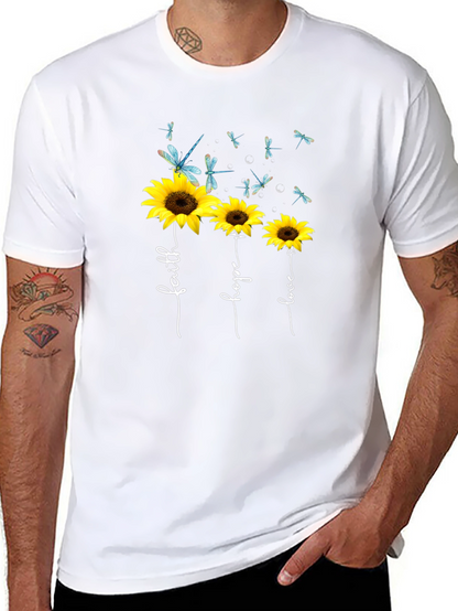 Faith Hope Love Sunflower Graphic Tee