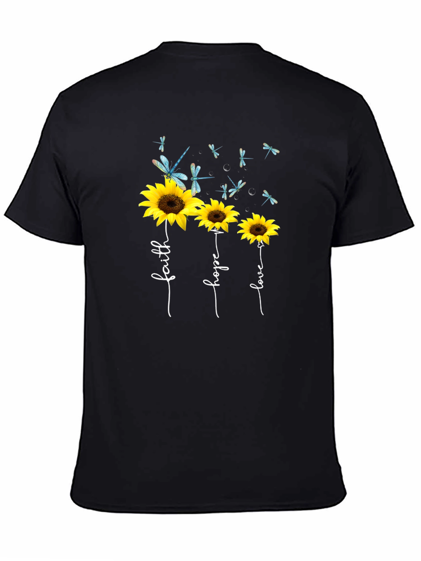 Faith Hope Love Sunflower Graphic Tee