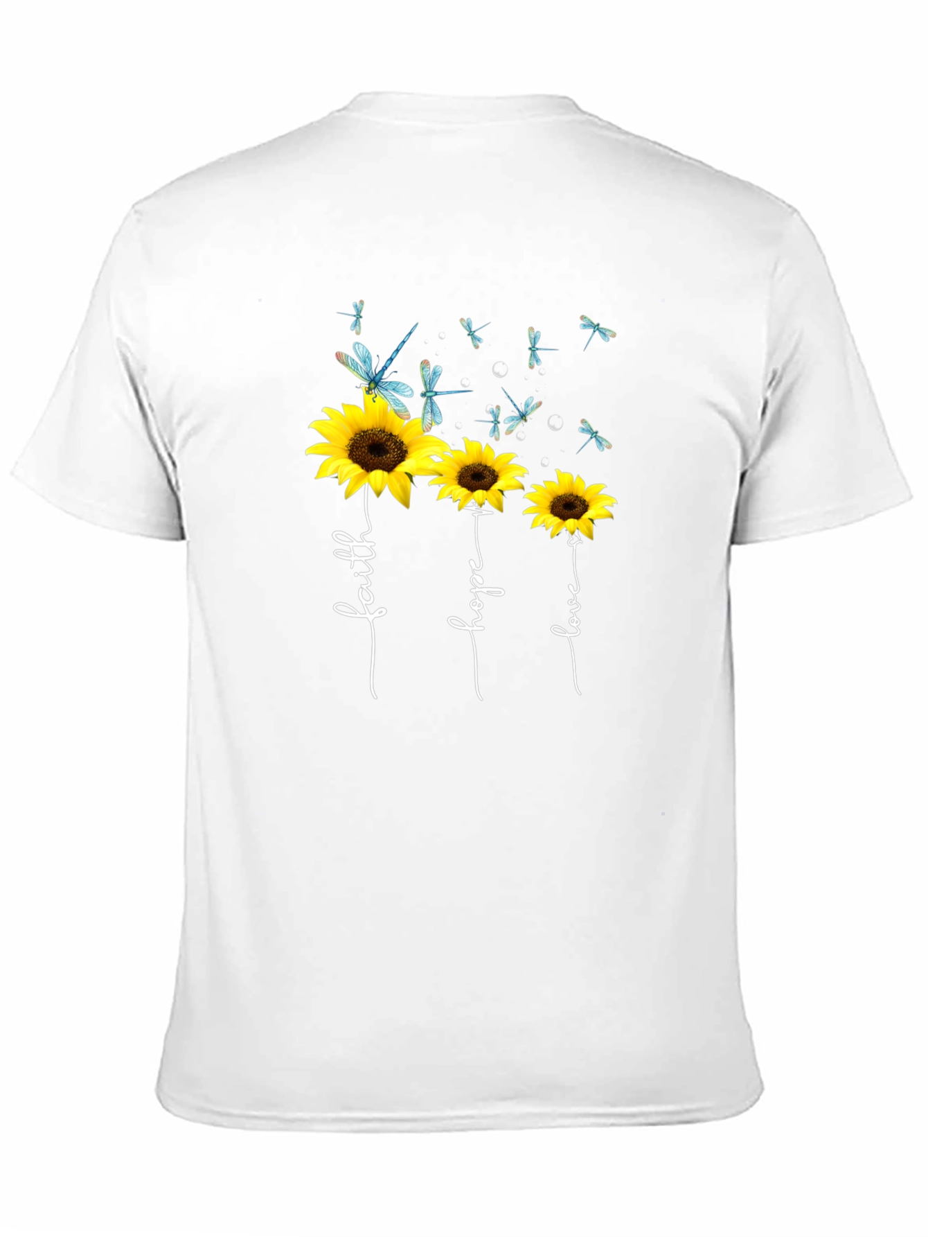 Faith Hope Love Sunflower Graphic Tee