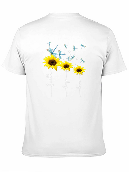 Faith Hope Love Sunflower Graphic Tee