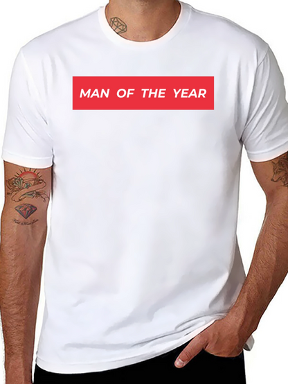 Man of the Year Graphic Tee - Black