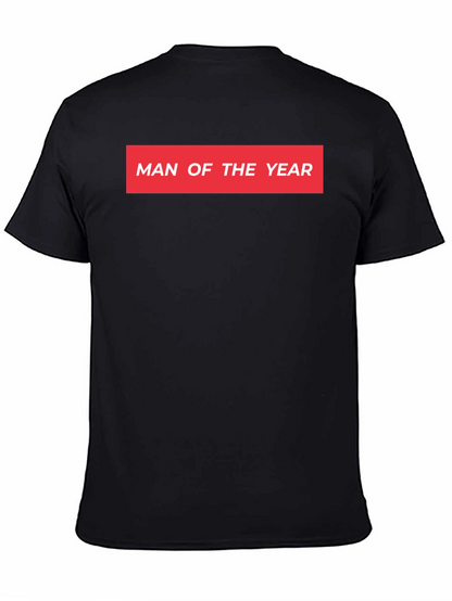 Man of the Year Graphic Tee - Black