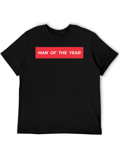 Man of the Year Graphic Tee - Black