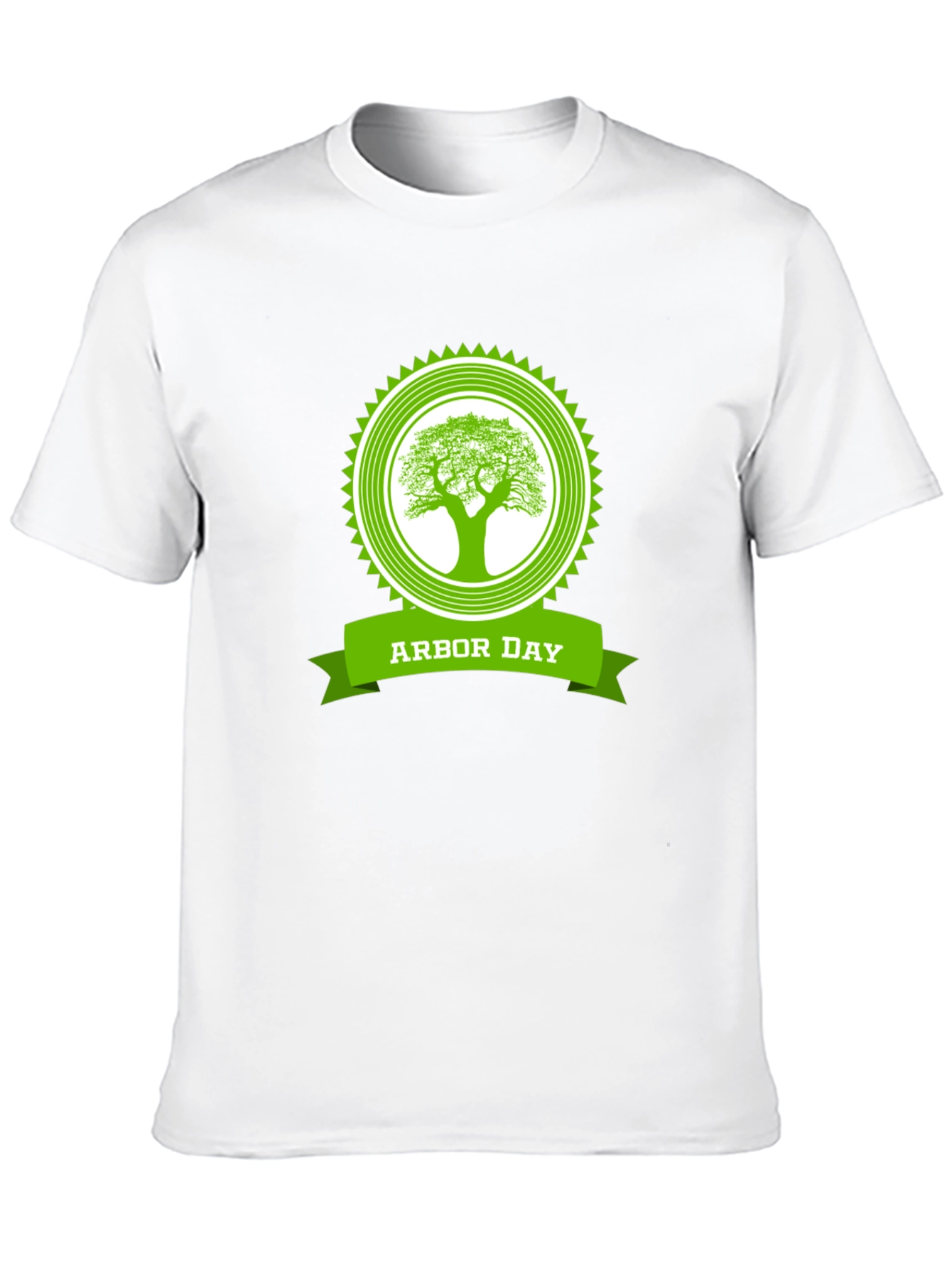 Arbor Day Tree Graphic Black T-Shirt