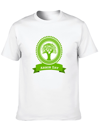 Arbor Day Tree Graphic Black T-Shirt