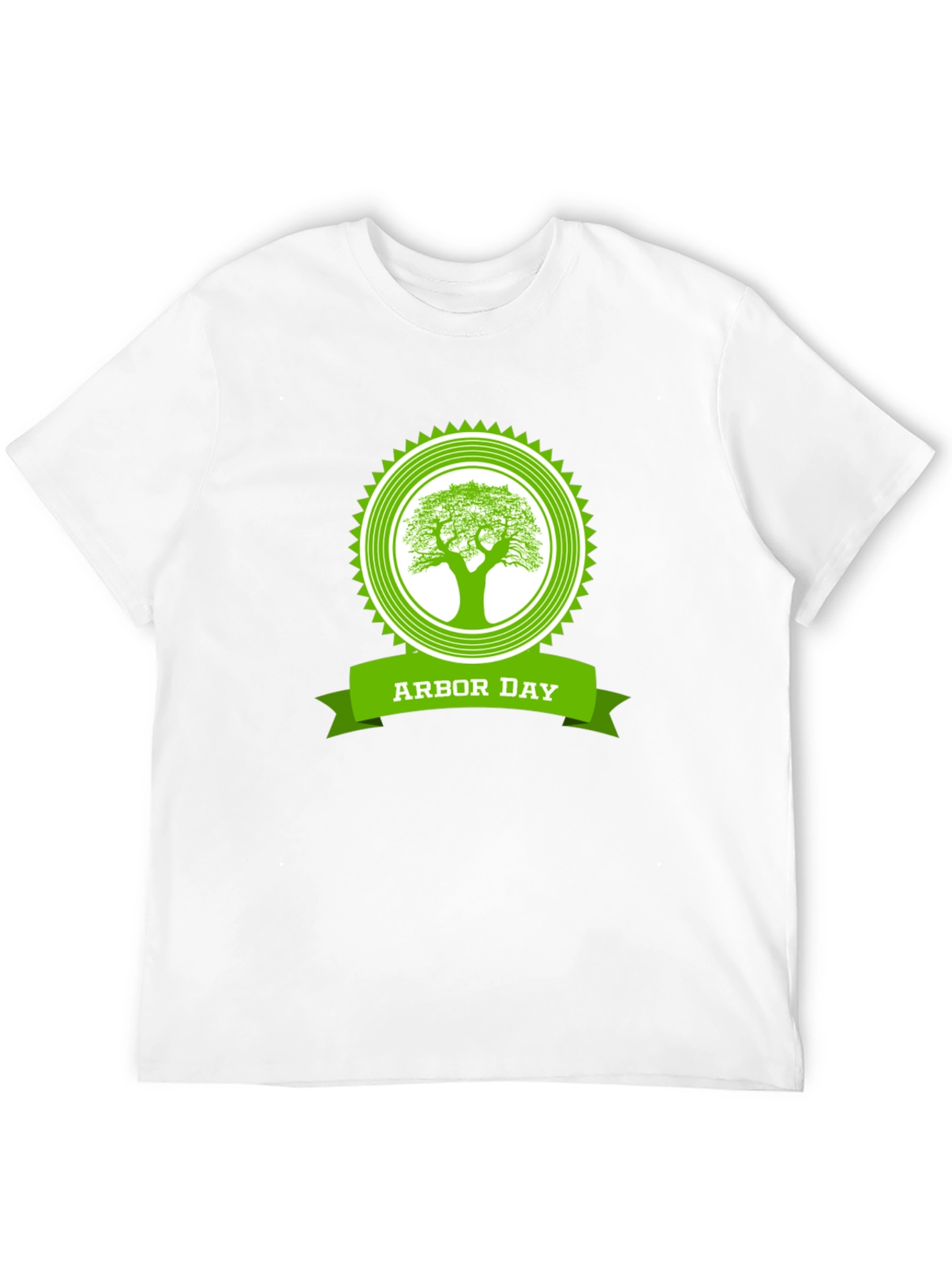 Arbor Day Tree Graphic Black T-Shirt