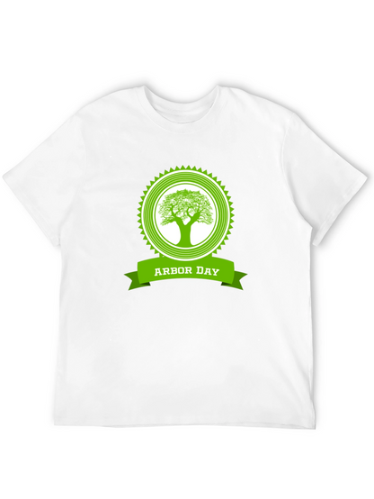 Arbor Day Tree Graphic Black T-Shirt
