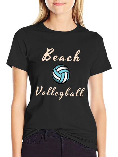 Beach Volleyball Graphic Tee - Casual Comfort