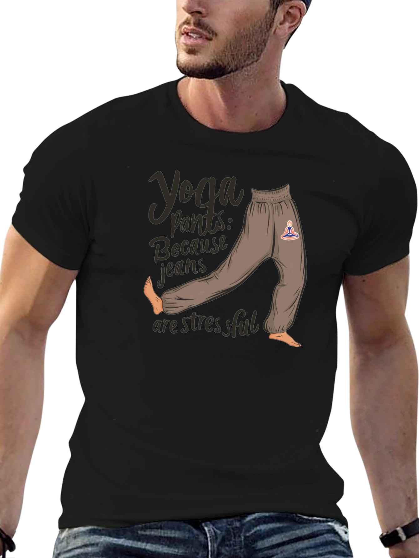 Yoga Pants Graphic Tee: Comfort & Style