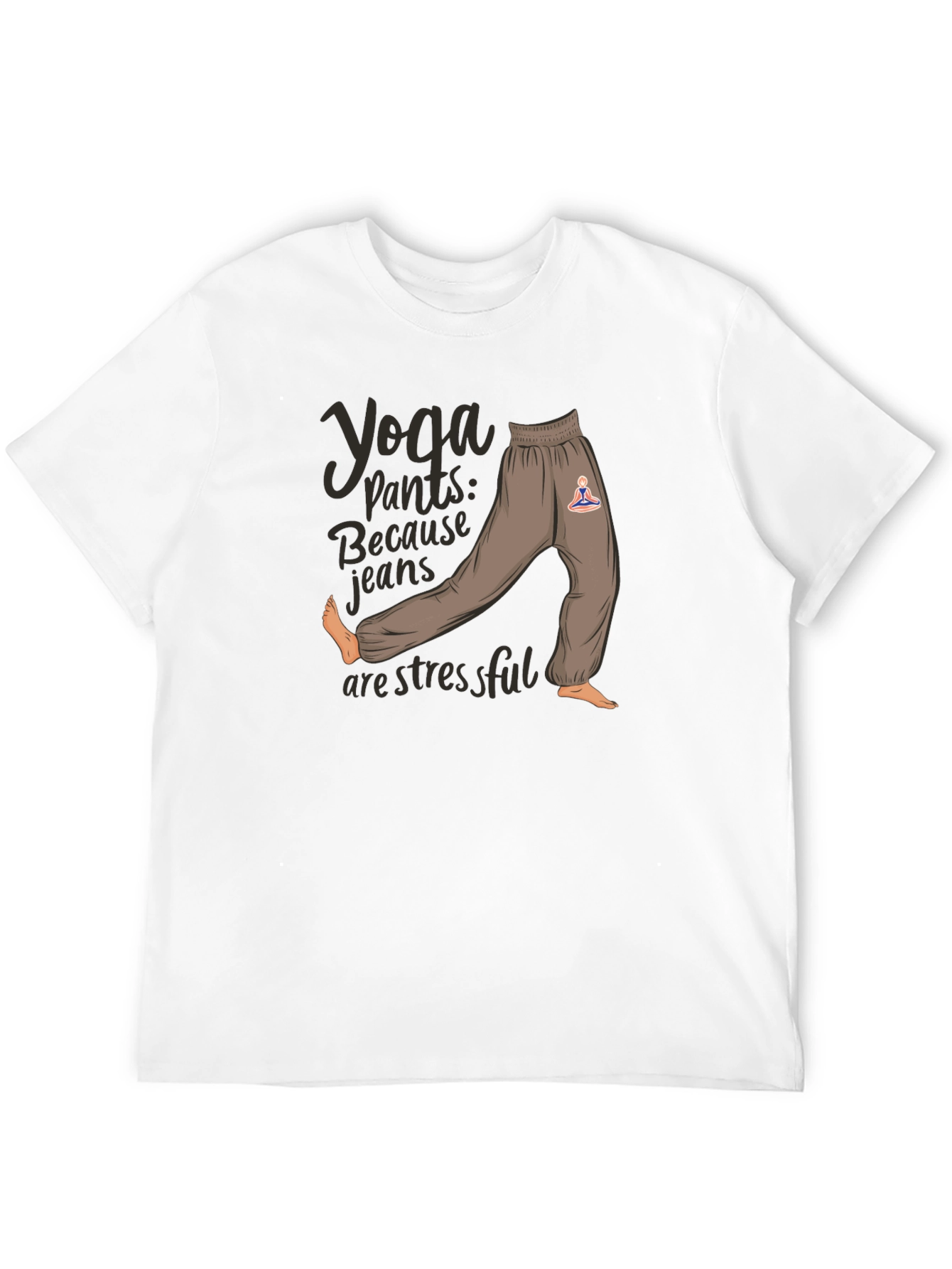 Yoga Pants Graphic Tee: Comfort & Style
