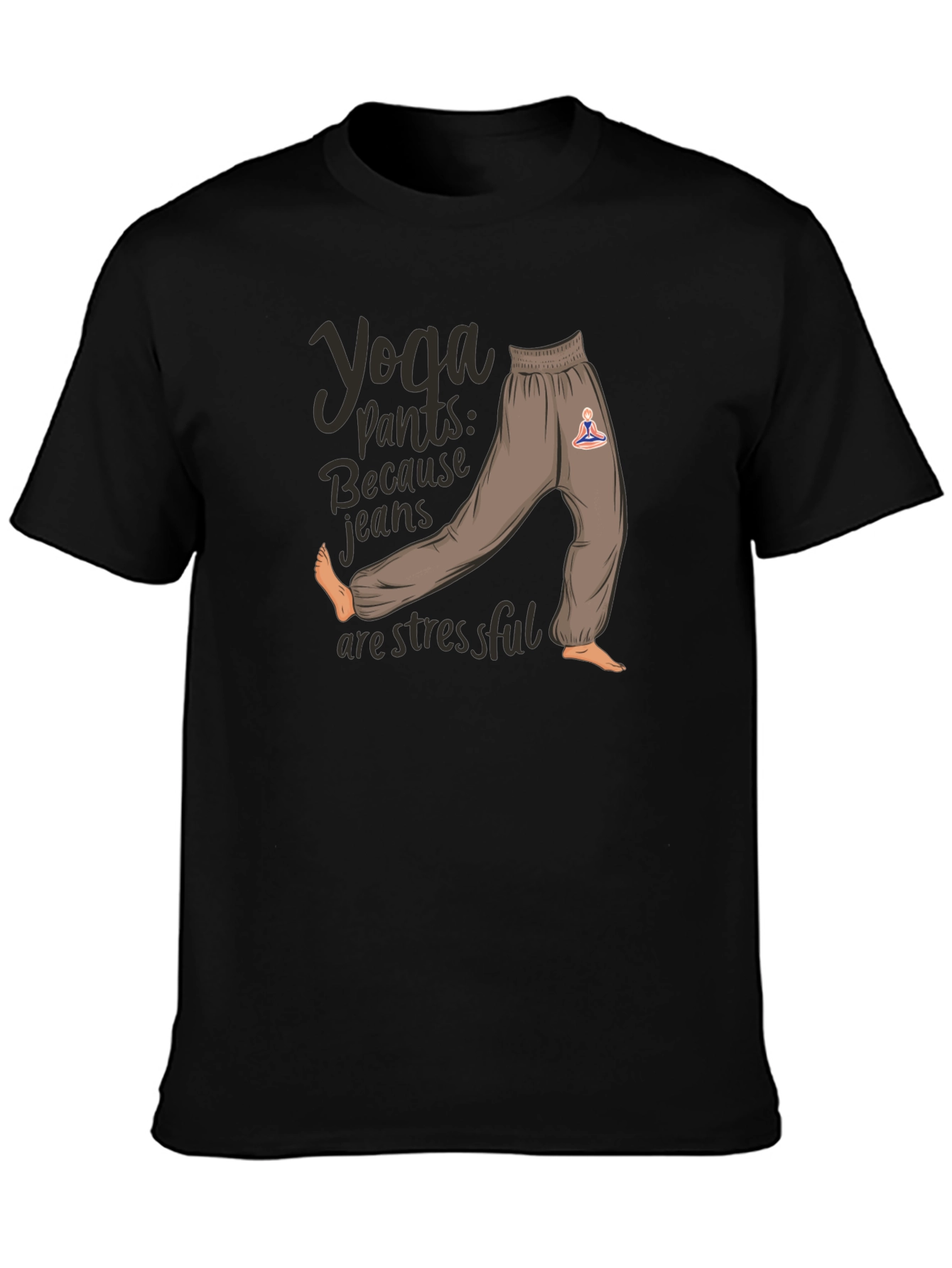 Yoga Pants Graphic Tee: Comfort & Style