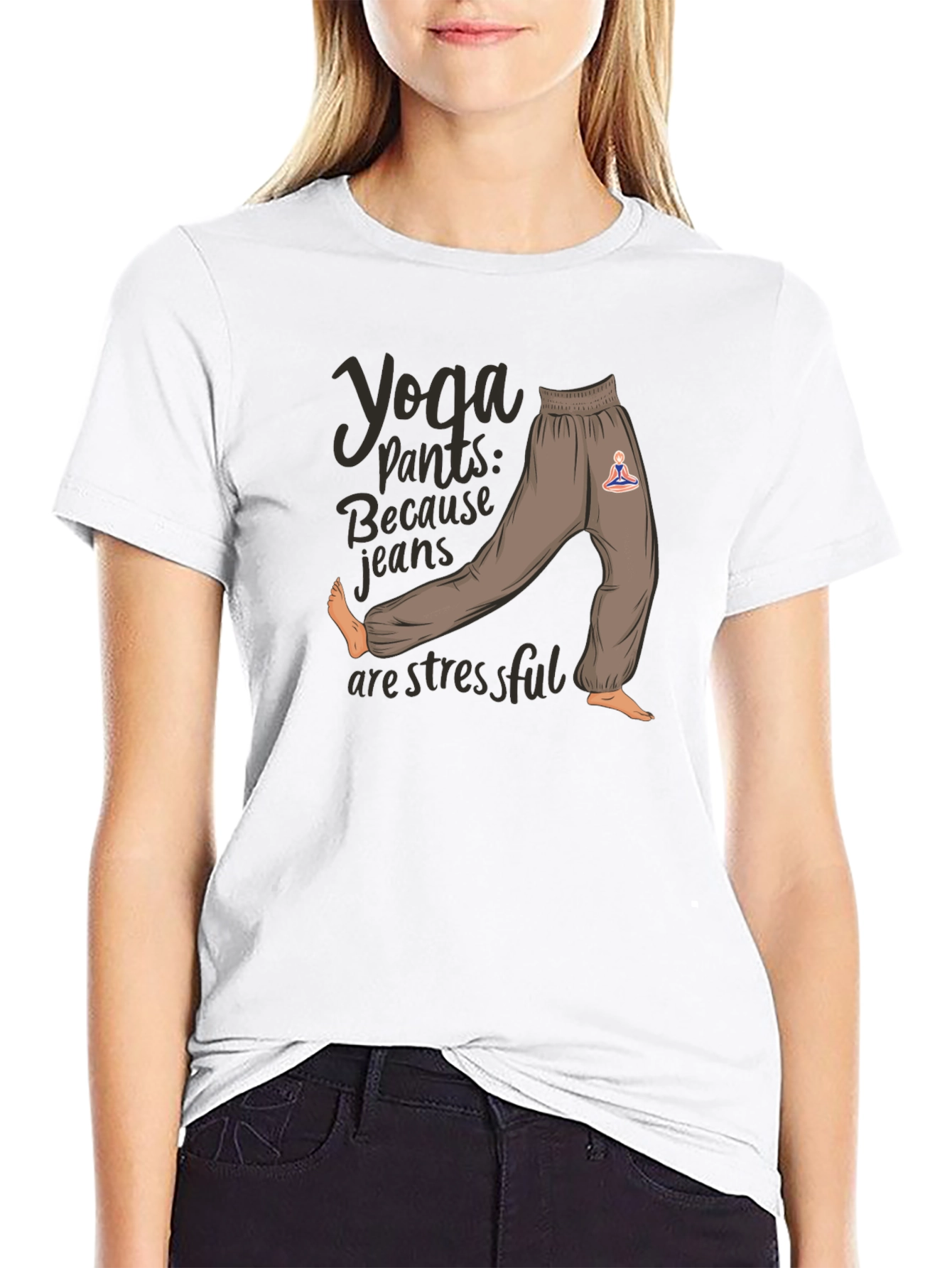 Yoga Pants Graphic Tee: Comfort & Style