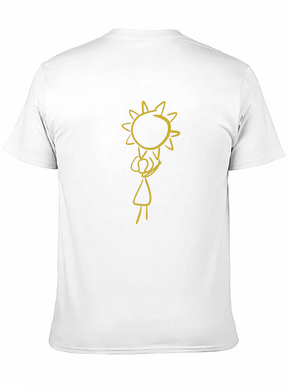 Black Graphic Tee: Sun Child Design