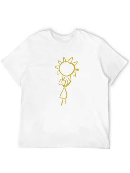 Black Graphic Tee: Sun Child Design