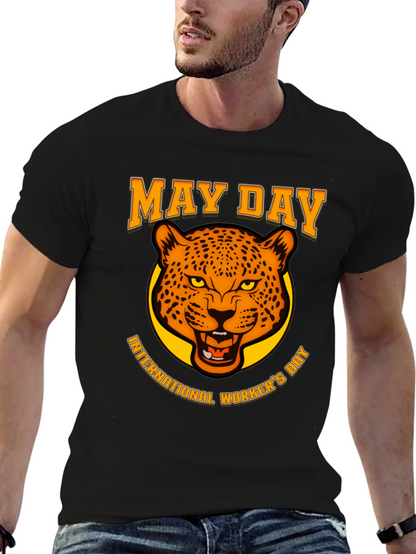 May Day Leopard Graphic T-Shirt