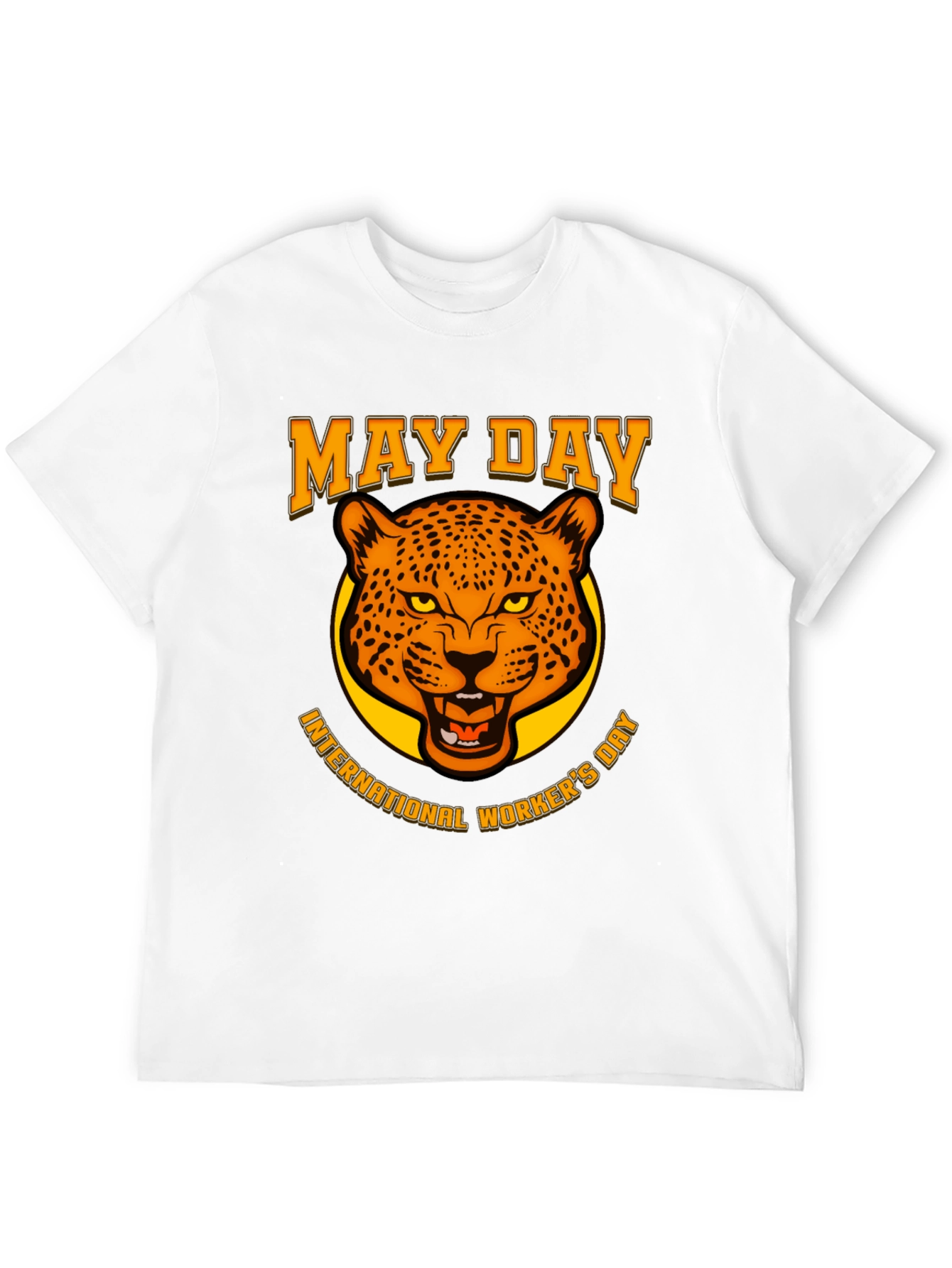 May Day Leopard Graphic T-Shirt