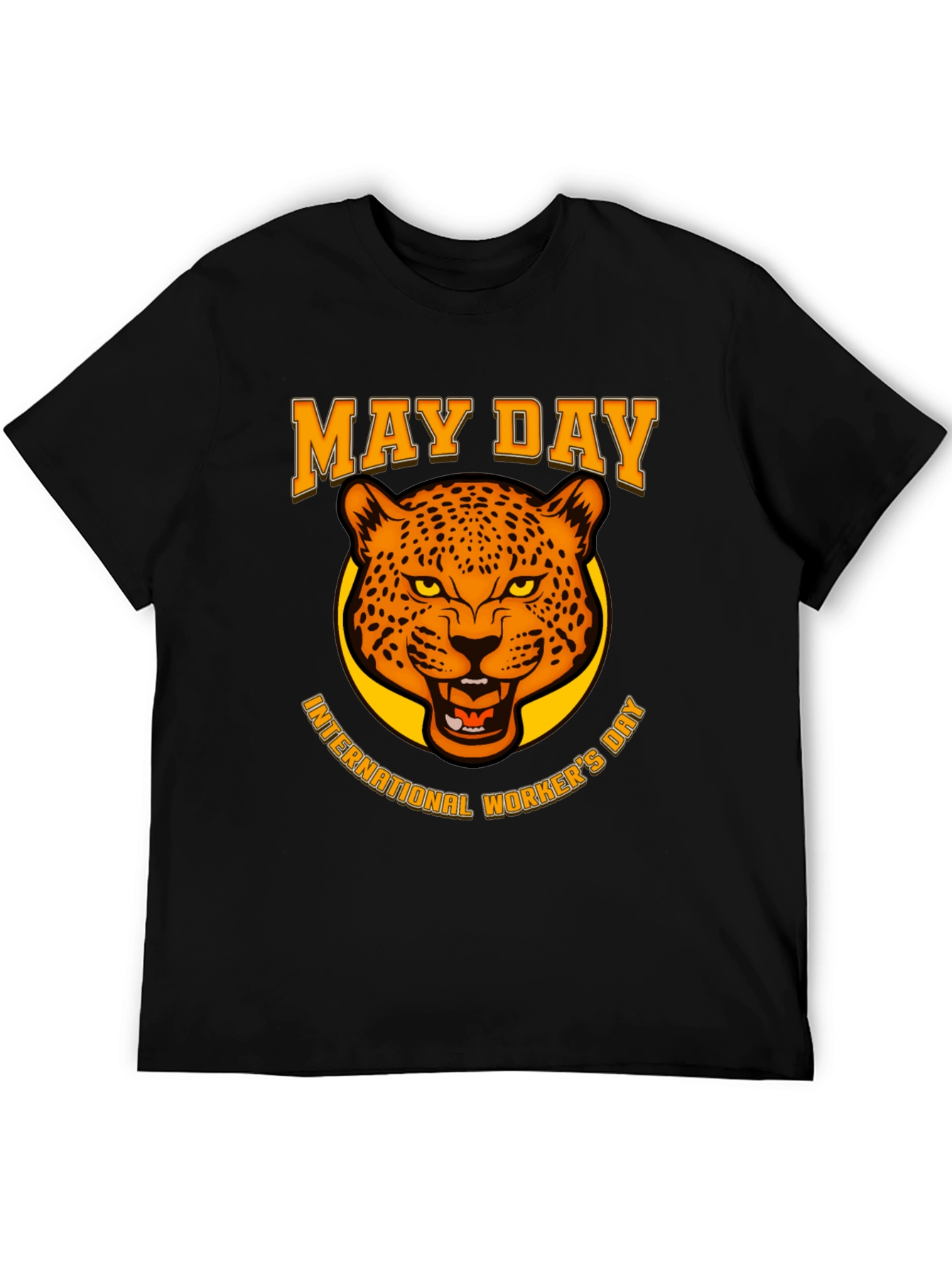 May Day Leopard Graphic T-Shirt