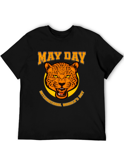 May Day Leopard Graphic T-Shirt