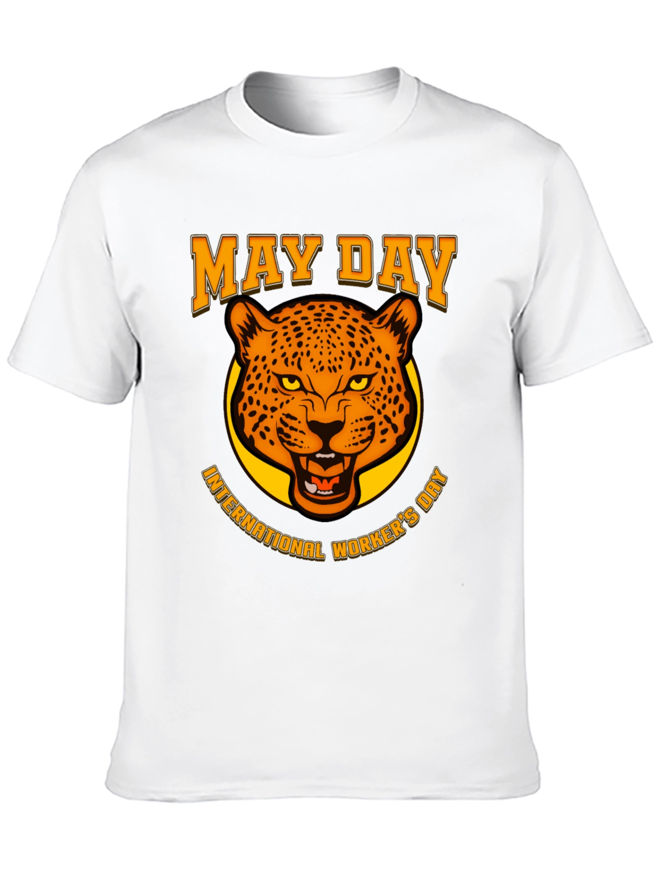 May Day Leopard Graphic T-Shirt