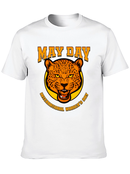 May Day Leopard Graphic T-Shirt