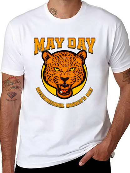 May Day Leopard Graphic T-Shirt