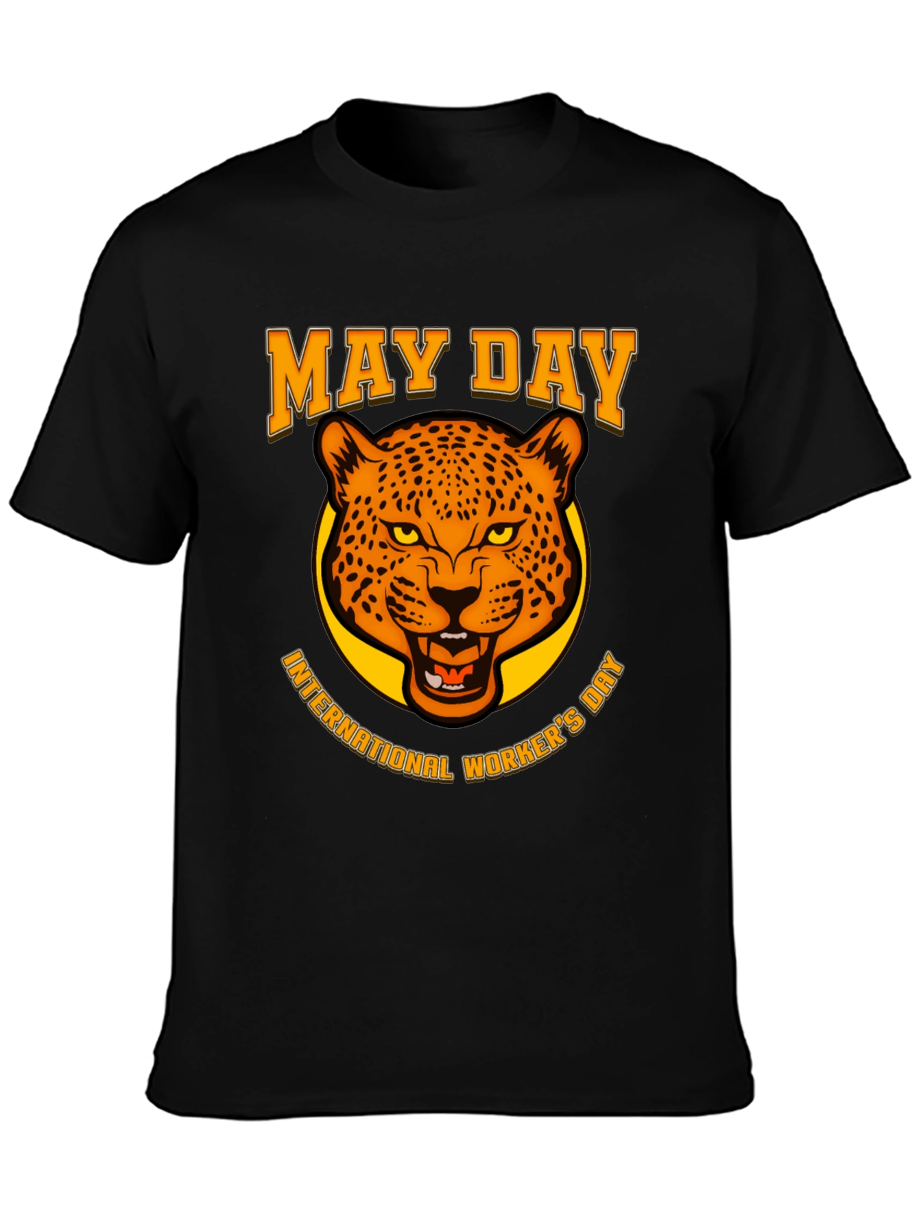 May Day Leopard Graphic T-Shirt